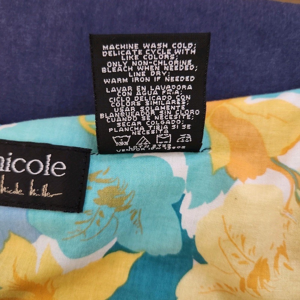 Nicole Miller Spring/Summer Floral Cottagecore/Indie/Y2K Tiered Skirt 14 - Picture 6 of 10